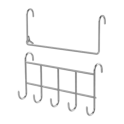 Onlyfire Paper Towel Holder Set, Paper Towel Hanger with Hook Rack for Camp Chef Stove, Side Shelves Utensils Hanging Kit Stove Accessory Set for Grills and Kitchen