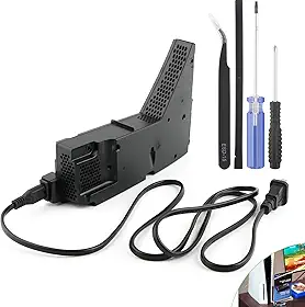 Fonte De Alimentação Para Ps5 Adp-400Fr, Substituição Playstation 5 400Fr Pa-1401-Jt3, Interna Com Adaptador Ca, Acessórios Console, Peças, Cabos, Ferramentas Reparo