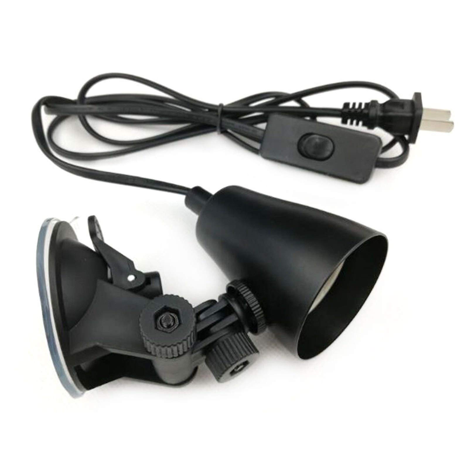 Riscaldatore per Animali Domestici Sucker Riscaldamento UVA UVB della Lampadina della Clip del Supporto Lampada for Turtle Lizard Habitat Fish Tank di Illuminazione con Interruttore Lampada