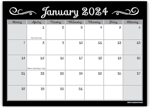Calendario mensual magnético 2024-2025 para refrigerador, 2 años, va desde diciembre de 2023 hasta diciembre de 2025. 7.25 x 10 pulgadas, fabricado