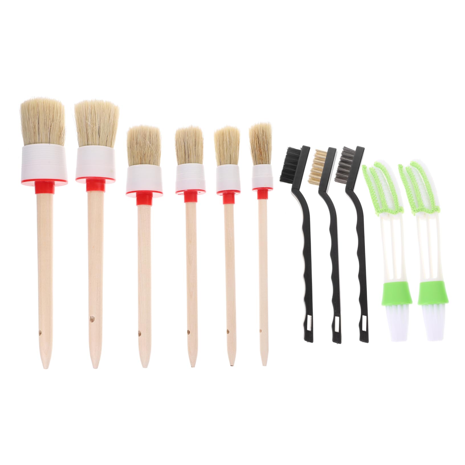 HAPINARY 1Set Car Detailing Brush Kit Ergonomic Interior Cleaner for Air Vents Detail Cleaning Durable Lightweight Automotive Cleaning Brushes for Car Enthusiasts