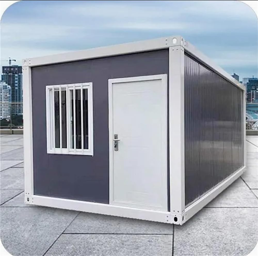 Amazon | 簡易コンテナハウス（長さ4m×幅2.5m×高さ2.8m） 10㎡・6.2畳