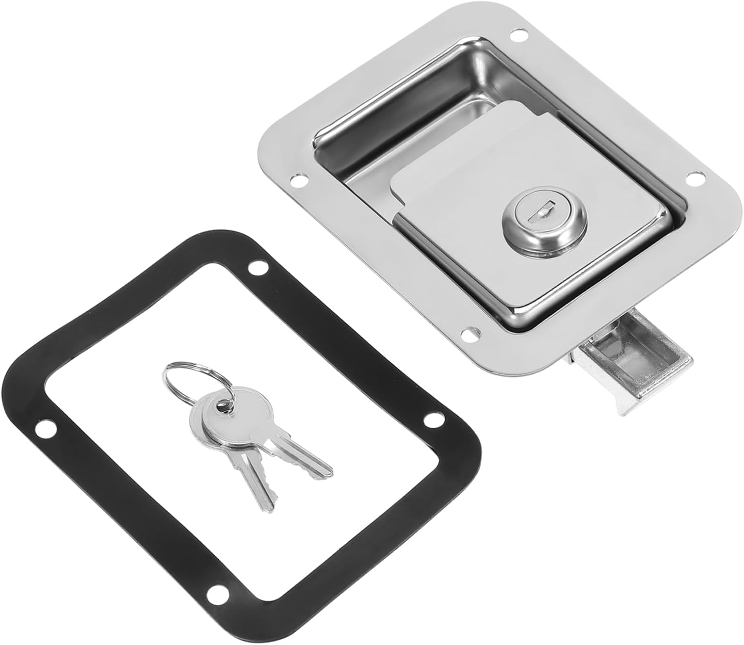 Rv Compartment Door Lock Heavy Duty Flush Mount Latch Paddle Handle Locking Latch for Toolbox