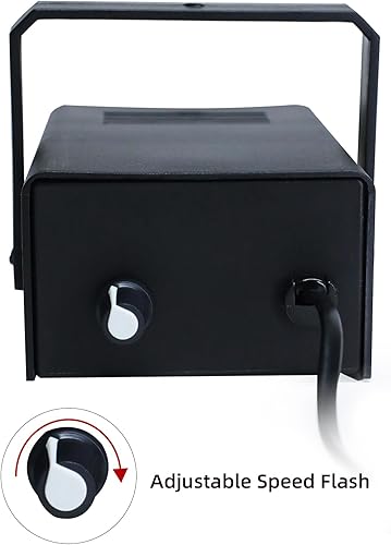 Miniatura 2 de Mini luz estroboscópica con 32 bombillas LED superbrillantes, flash de velocidad ajustable, compacta y ligera, bajo consumo de energía, larga vida,