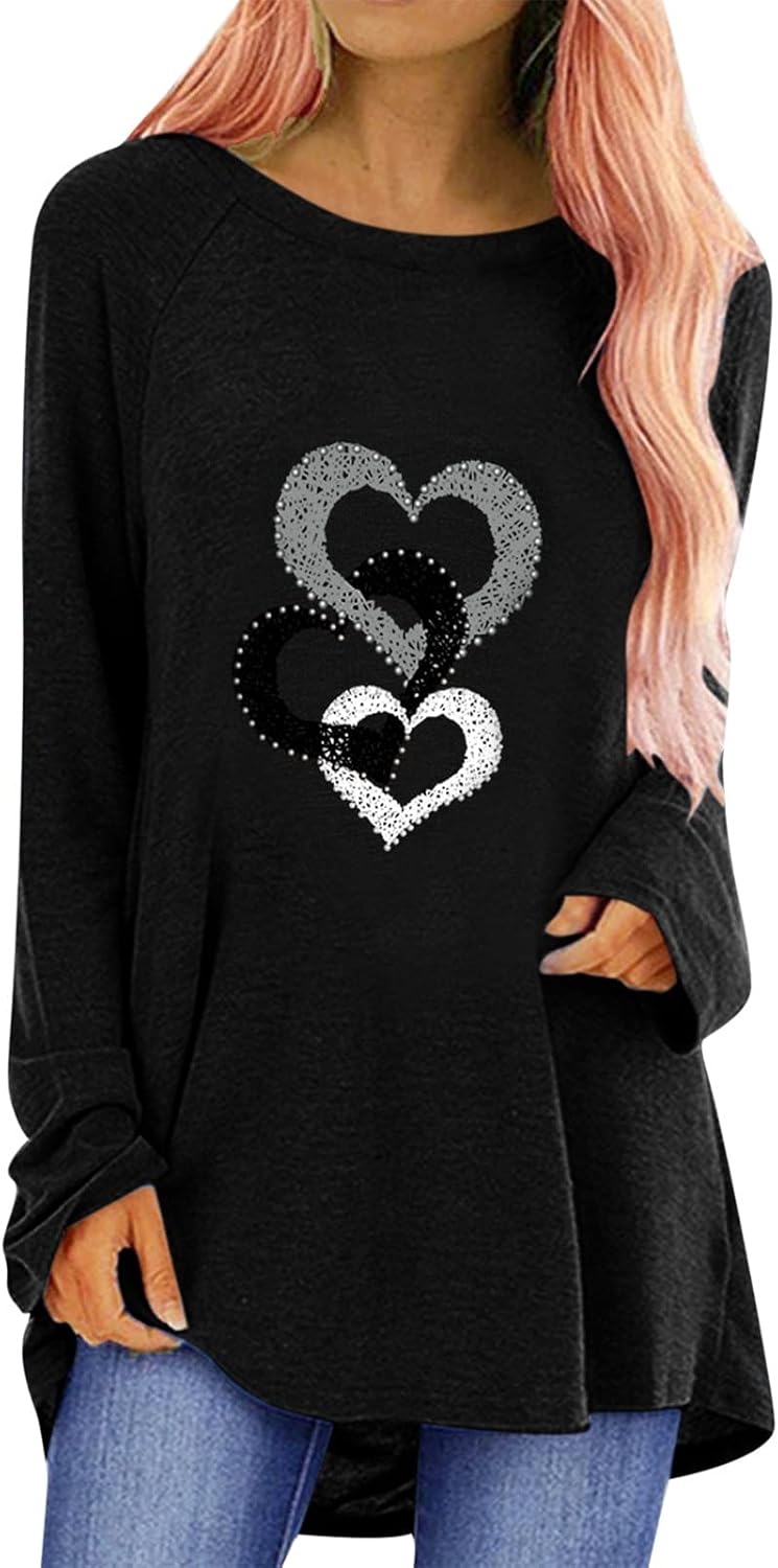 Christmas Tunic Tops Shirt for Women Reindeer Gnomes Sloth Print Long Sleeve V Neck Pullover Tops Blouses for Women : Sports & Outdoors