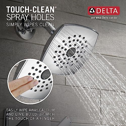 Image of Delta Faucet Ashlyn 17 Series Dual-Handle Shower Faucet, Shower Trim Kit with Single-Spray Touch-Clean Shower Head, Chrome T17264 (Valve Not Included)