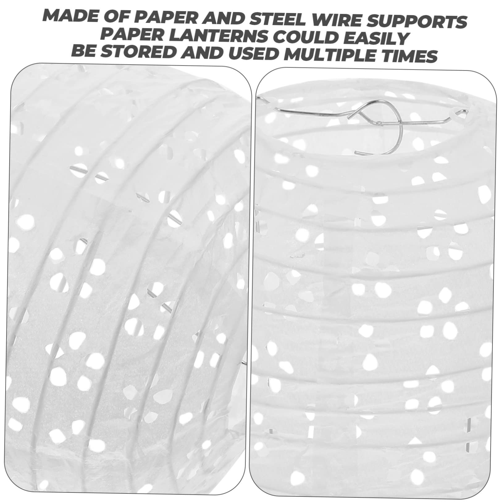 Alipis 20pezzi Pz Di Lanterna Di Carta Decorativa Filo Sottile Lanterna Da Appendere Per Feste e Matrimoni Elegante e Pieghevole Perfetta Per Decorazioni Natalizie e Capodanno