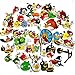 WUWEI Serie de Juegos de Dibujos Animados Angry Red Bird   Birds Pegatina de Juguete para patineta Guitarra Motocicleta DIY Equipaje camión 100 Piezas