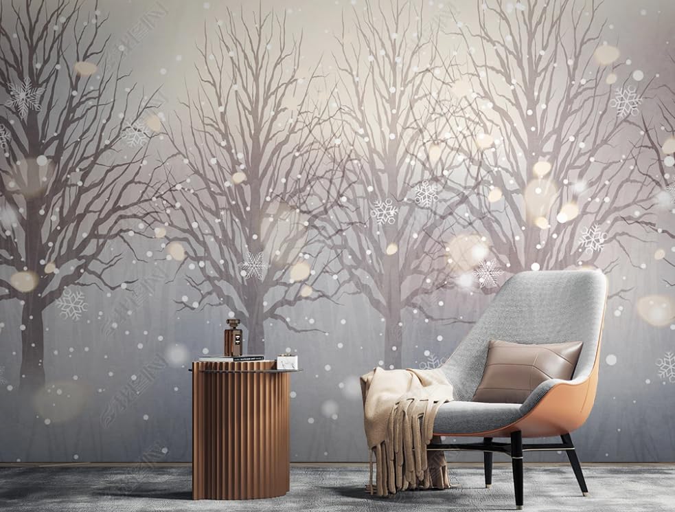 Papier Peint Intissé Forêt pour illuminer un salon sombre et exigu