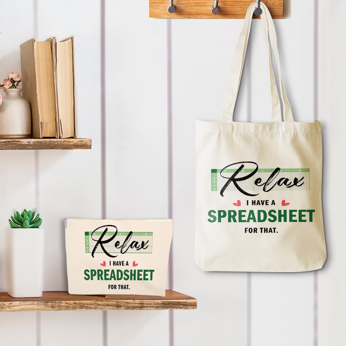 jeilink Tennis Captain Dancer Accountant Human Sunshine Cosmetic Bag Canvas Tote Bag Beach Bag Gifts for Women Birthday - Image 4