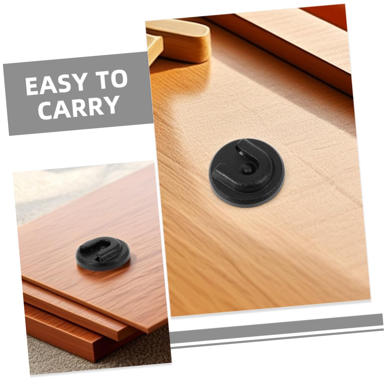 Levemolo Universal Mic Clip for Motorcycle Accessories Radio Microphone Mount with Round Knob Mic Hanger for Handheld Vhf Radio