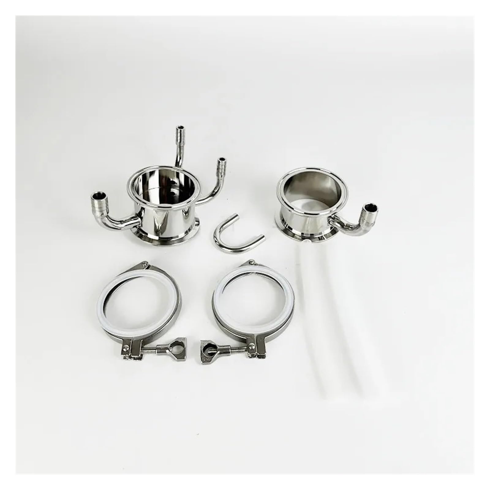 3" FlanschOD91mm Soxhlet-Extraktor-Set mit Tir-Klemmen und Silikonschlauch, SS304-Rektifikationszubehör