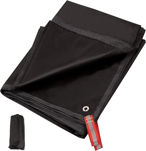 REDCAMP Huella de tienda de campaña ultraligera, lona impermeable de poliuretano 2000 con bolsa de transporte con cordón para acampar en el suelo,