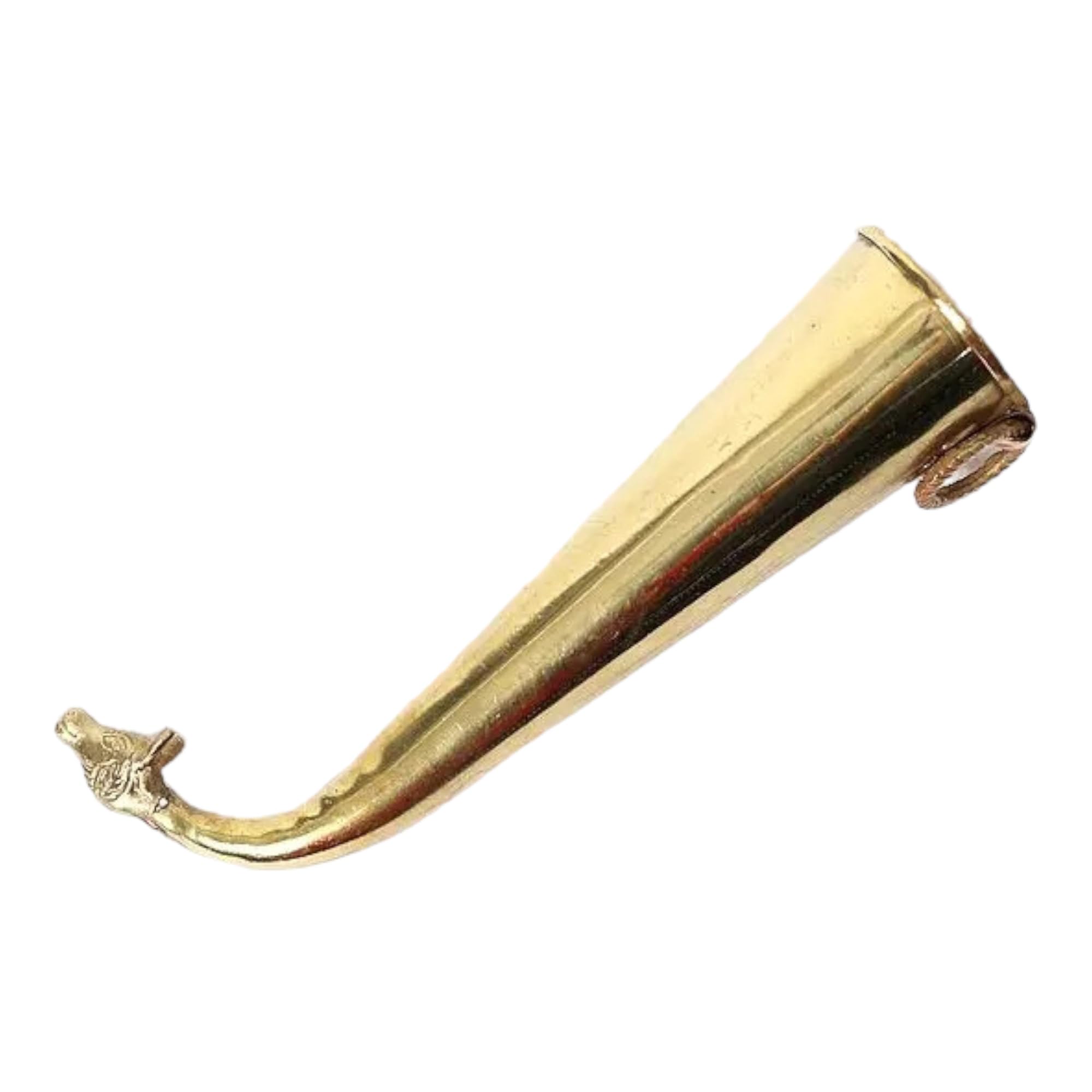 BHAKTI SHRINGAR Pure Brass Gaumukh Shringi || Gomukhi Abhishek Patra (8 cm, 1)