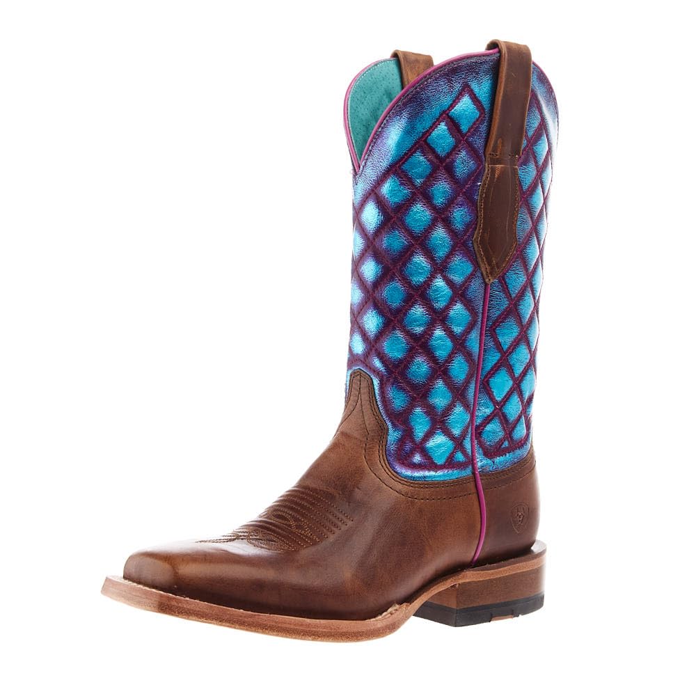 ARIAT Womens Frontier Wittman Western Boot Broad Square Toe Multi 8 1 2 M US