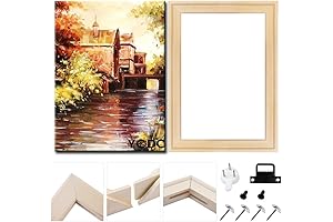 YCDC Solid Wood 16x20 Canvas Frame: Transform Your Art with Premium Pine Precision
