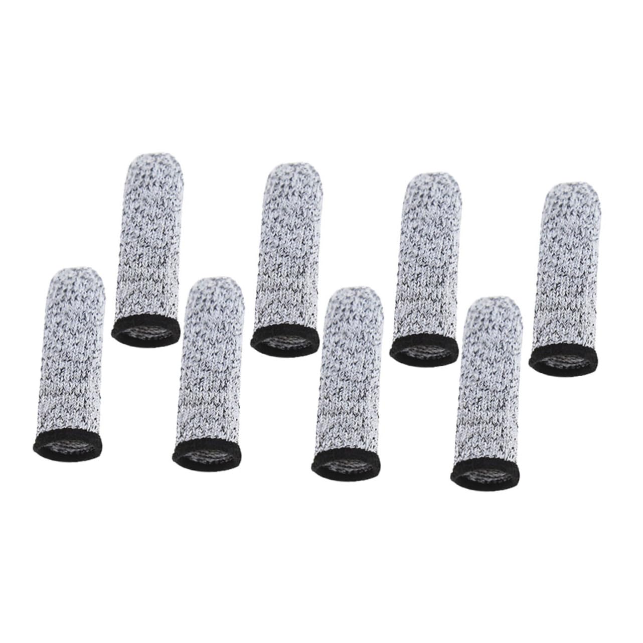 VALICLUD 4Pairs Cut Resistant Finger Sleeve Protectors Flexible Finger Guards for Carving Lightweight and Comfortable Fit for Daily Use