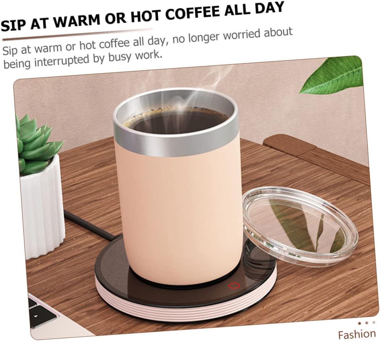 TIDTALEO Convenient Coffee Warmer for Office Automatic Shut for Home Travel Keeps Beverages Warm All Day Office Supply