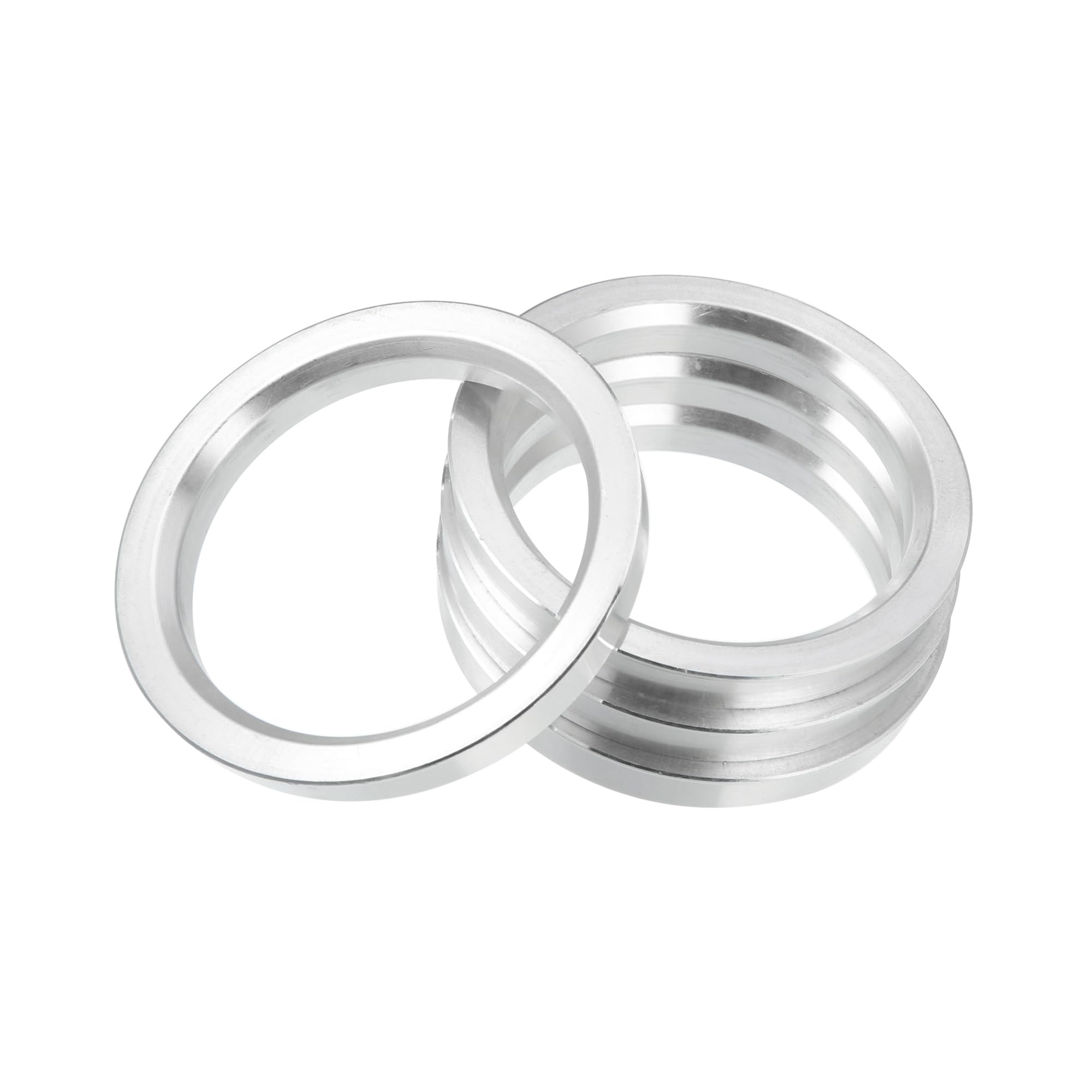 Hihaha 4pcs OD 83.1mm to ID 66.1mm Aluminium Alloy Car Hub Centric Rings Wheel Bore Center Spacer Durable Material