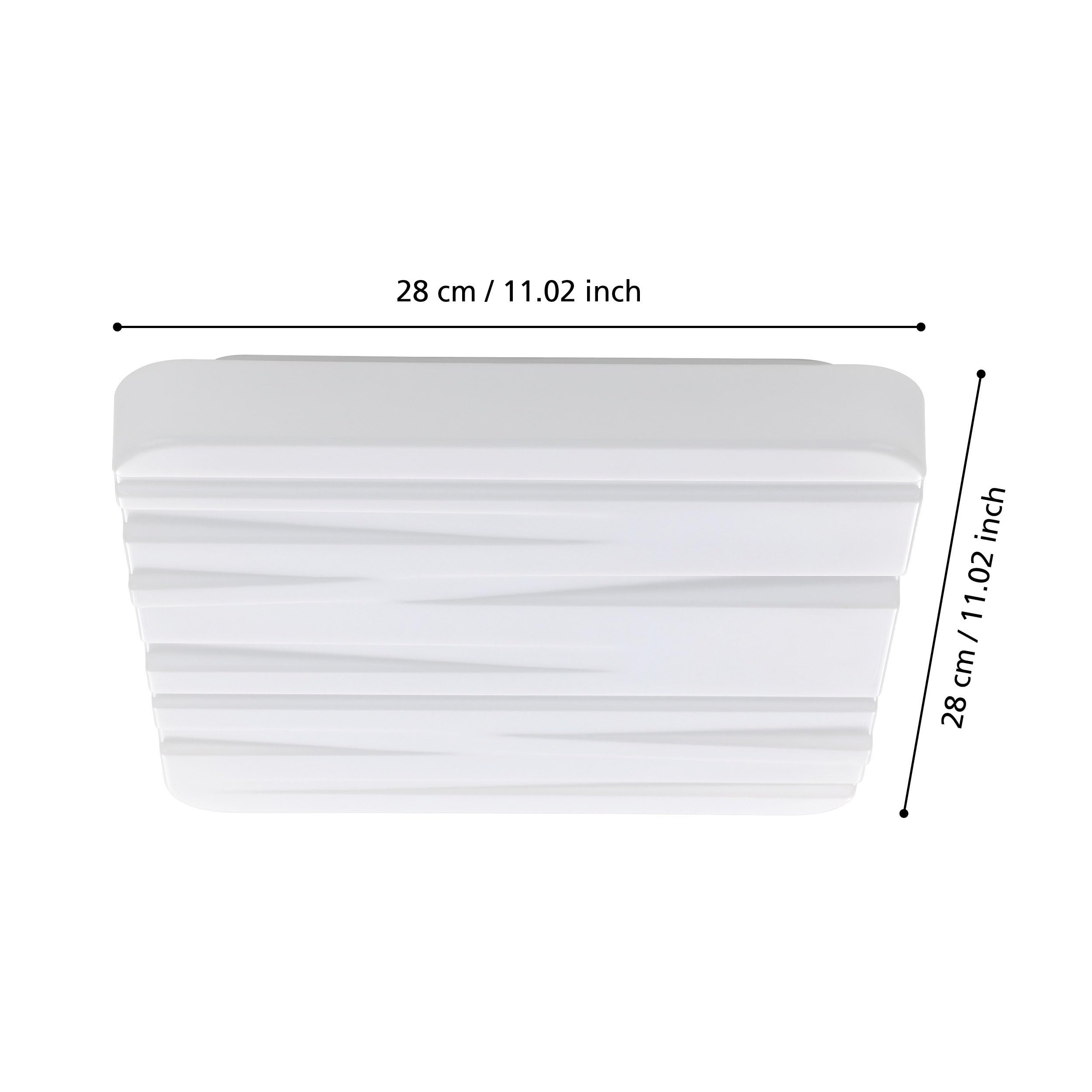 Eglo LED Ceiling spot Ferentino, Square Ceiling Light Fitting with Decor - Image 3