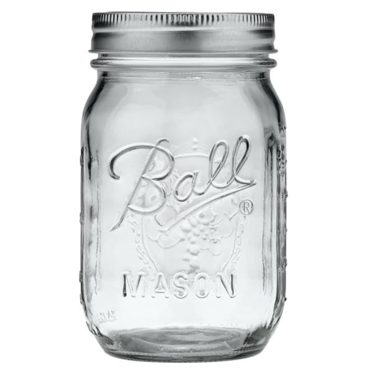 Ball Regular Mouth Glass Mason Jars with Lids and Bands, Used for Canning (Pint, 16 Ounce (Pack of 8))