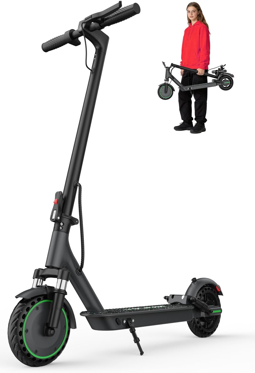 Electric Scooter for Adults, 8.5/10 Tires, 19/22Mph, 350W/500W Motor, Folding E-Scooter with 23/31/16 Miles Range