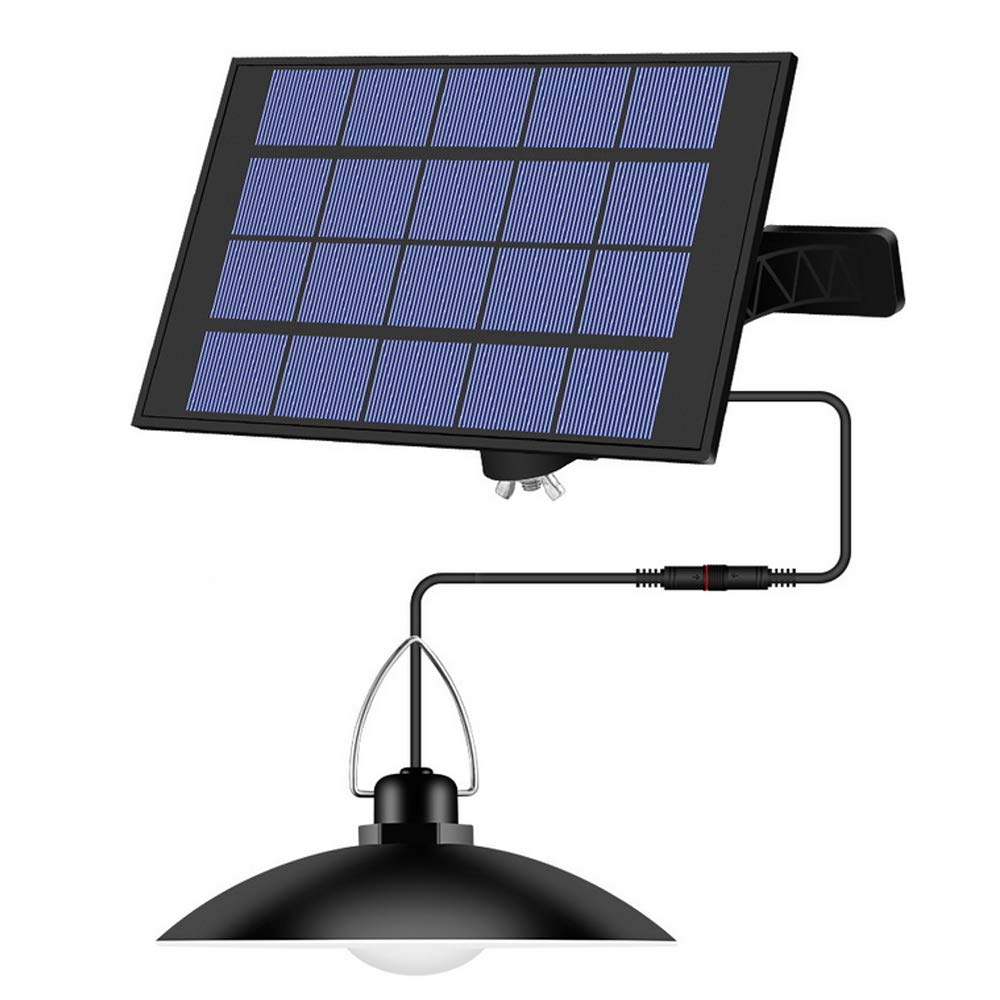 Lampe suspendue à énergie solaire HUIOP IP65 avec capteur automatique