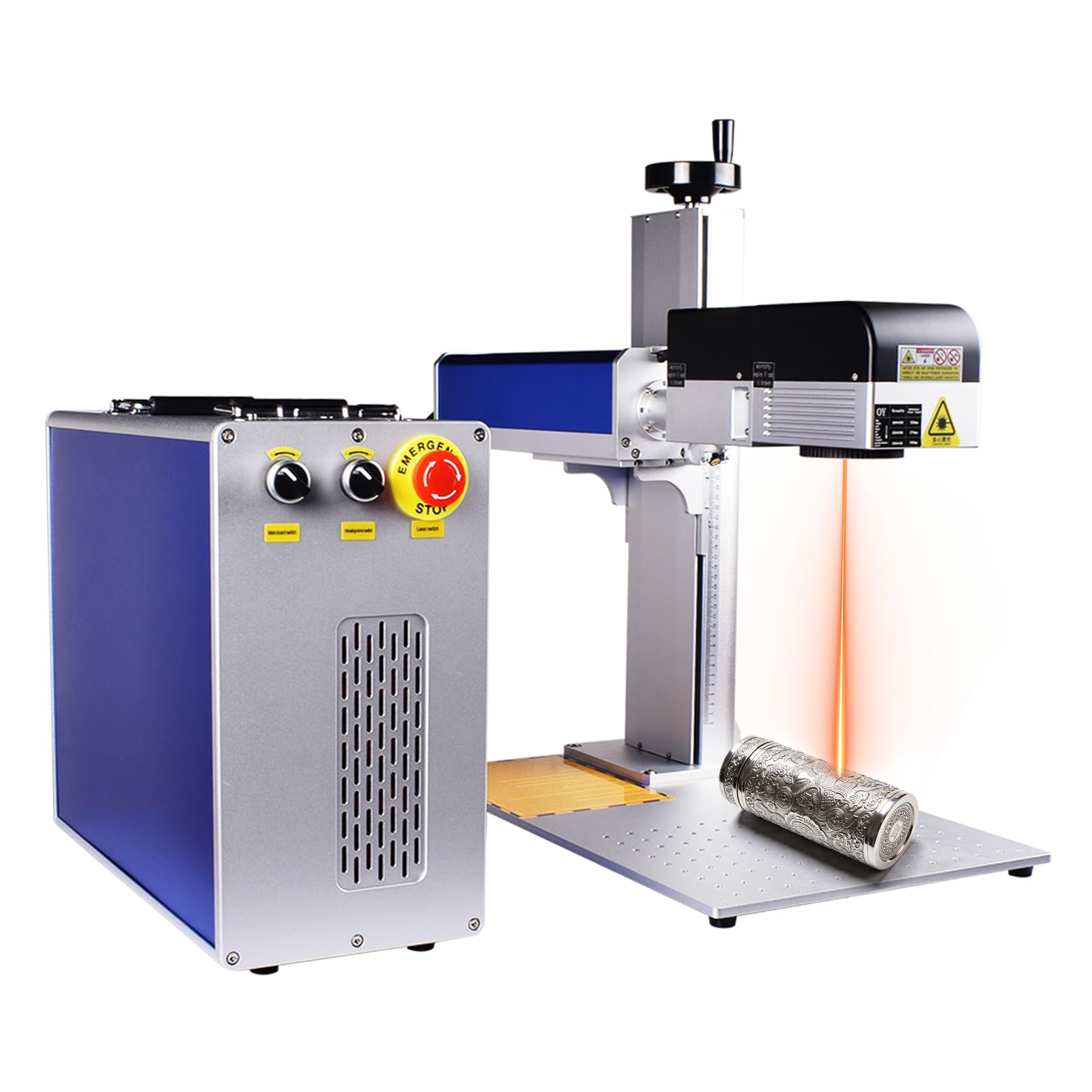 Ovsuqu 300W Marking Machine, 100W/200W/300Wfiber Engraving Machine With D80 Rotary Axis For All Metal (300W)