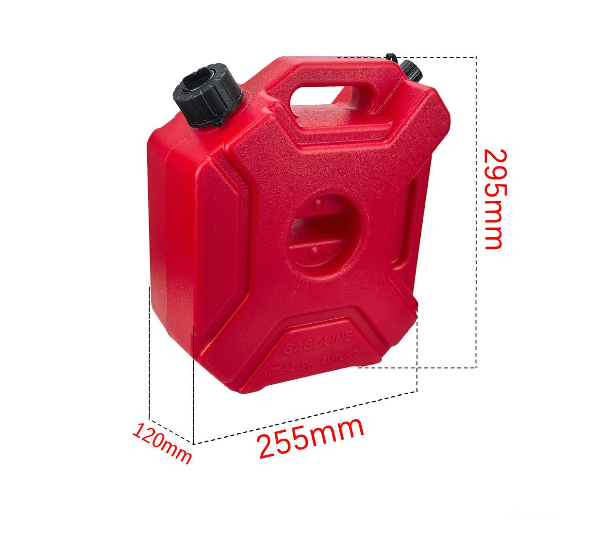 Amazon.co.jp: FIRECARP バイク用 ガソリン携行缶, プラスチック製, 5L