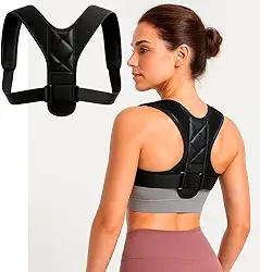 Corretor Postural Ajustável Unissex- Conforto & Alívio para Ombros e Coluna (P ao GG)