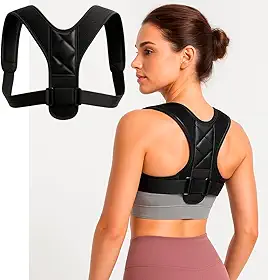Corretor Postural Ajustável Unissex- Conforto & Alívio para Ombros e Coluna (P ao GG)