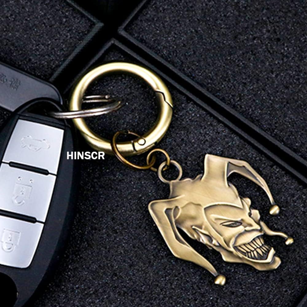 Joker Keychain 3D Metal Joker Keyring Auto Decoration Key Pendants Joker Car Accessories Keychain gift for men