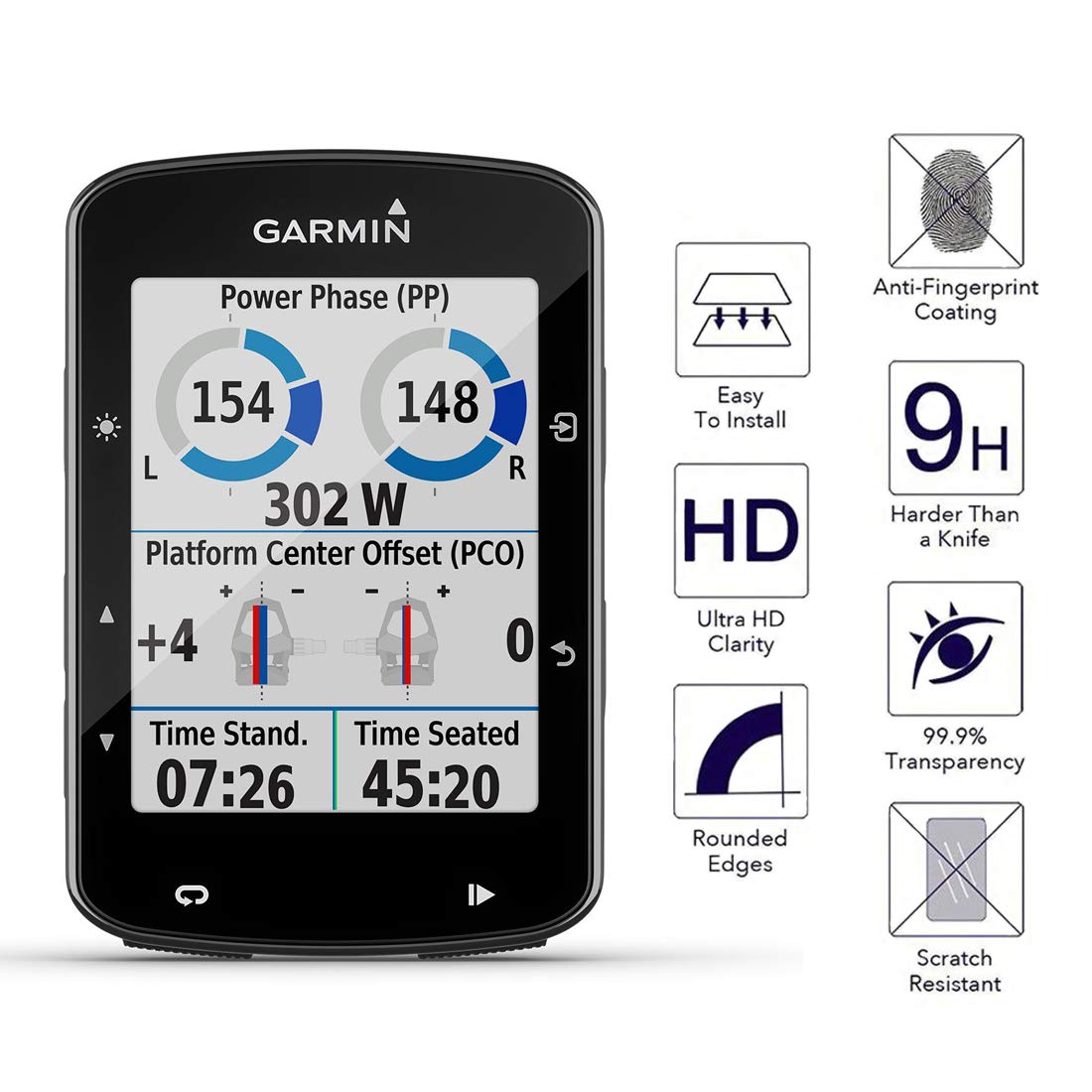 Custodia Garmin 1030 Plus IDaPro [3Pcs Vetro Temperato Per Garmin Edge 1040/1040 Solar Pellicola Protettiva,Vetro Temperato,Durezza 9H,Antigraffio,Antibolla,Antimpronta,Ultrasottile,Facile Installazione Garmin Tempe
