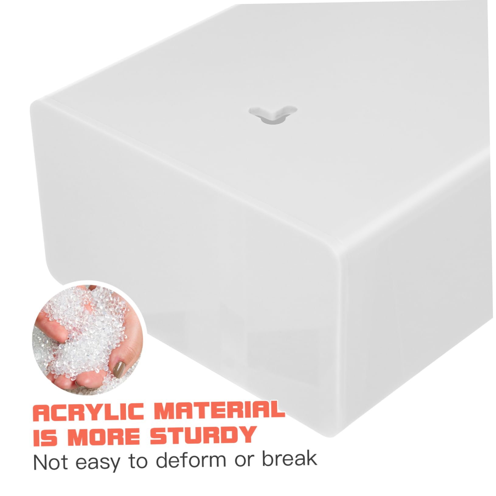 Unomor Glove Box Mount Wall-Mounted Storage Organizer Acrylic Case for Dispenser