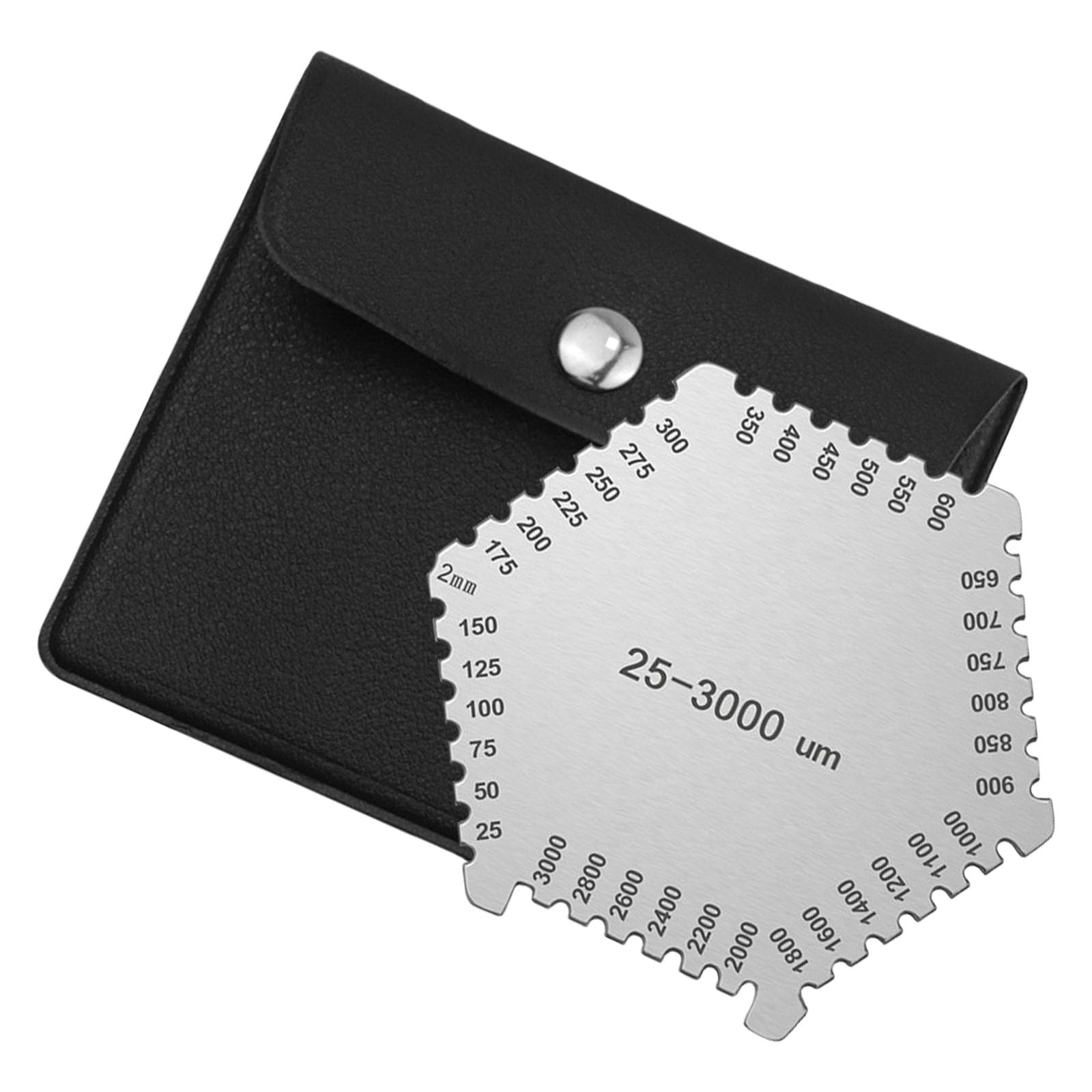 25-3000um Hexagon Wet Film Comb Paint Thickness Gauges Manual Measurement Thickness Gauges Precisions Measuring Tool Paint