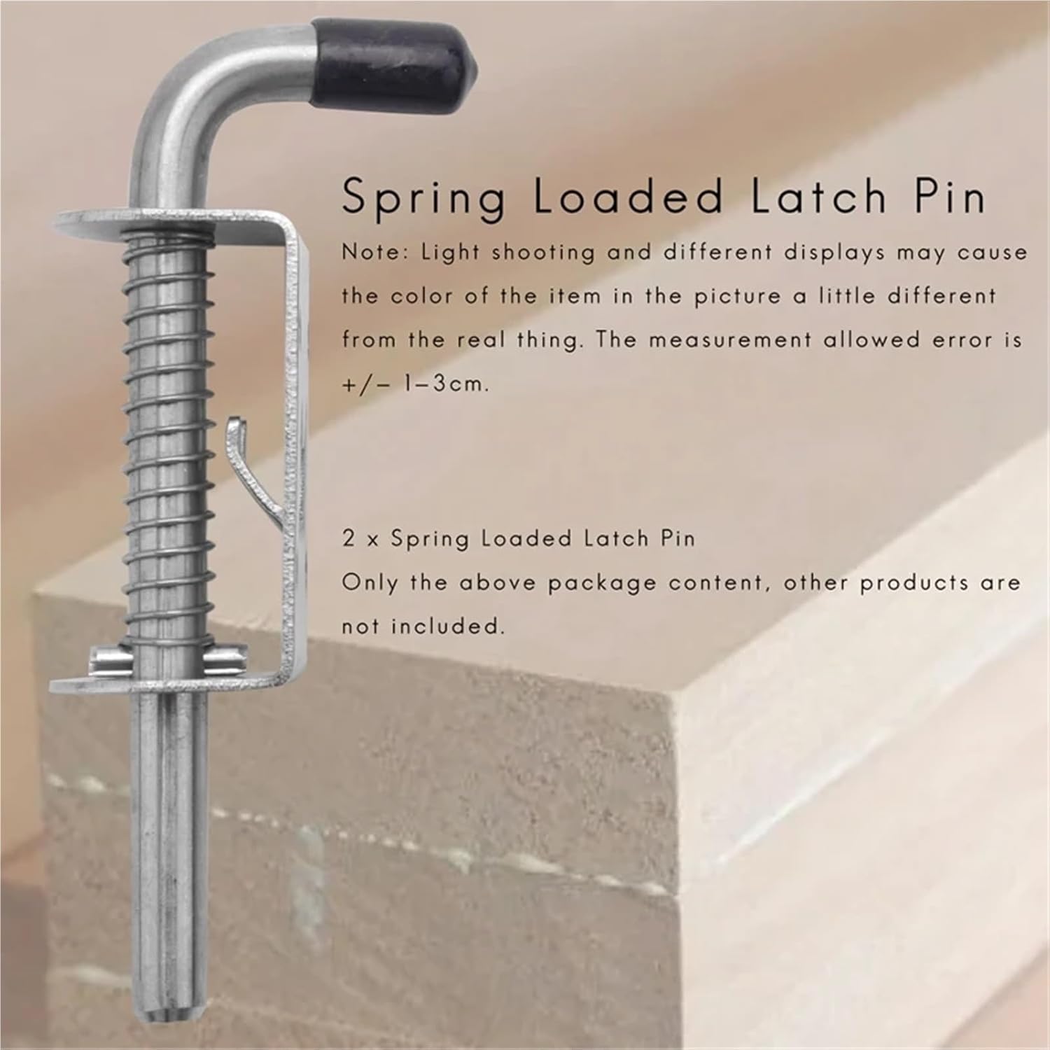 Spring Loaded Latch 4Pcs 5 Inch Stainless Steel Spring Loaded Latch Pin Barrel Bolt 2Mm Thickened Door Lock Brushed