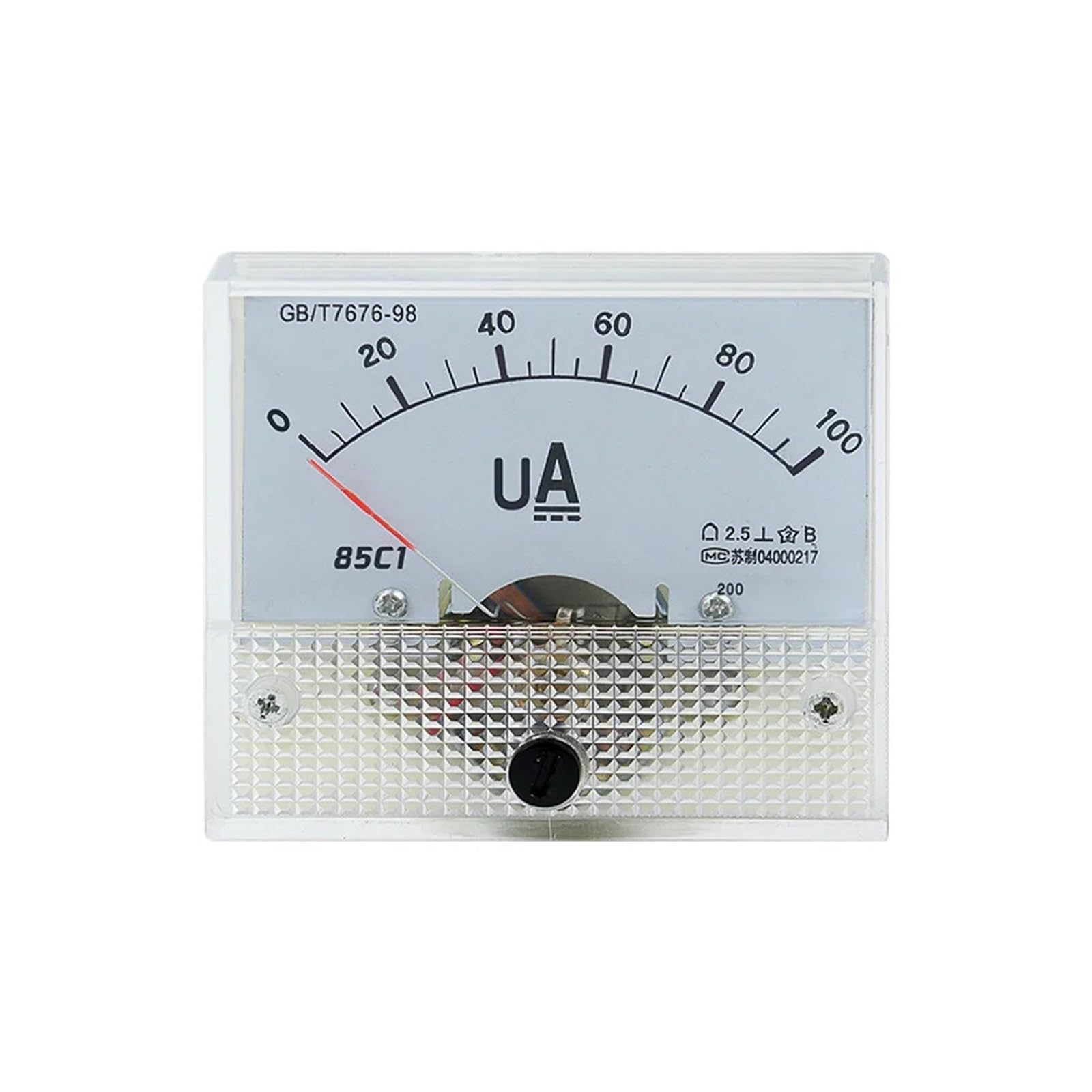 85C1-uA Ammeter DC Milliammeter Microammeter 50uA 100uA 200uA 300uA 500uA Ampere Meter(0-100uA)