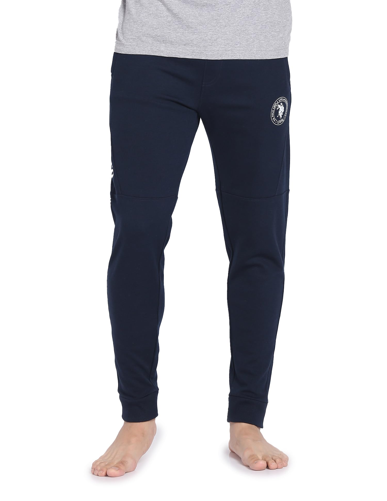u.s. polo assn. Men's Regular Fit Mid Rise Joggers-picture-27