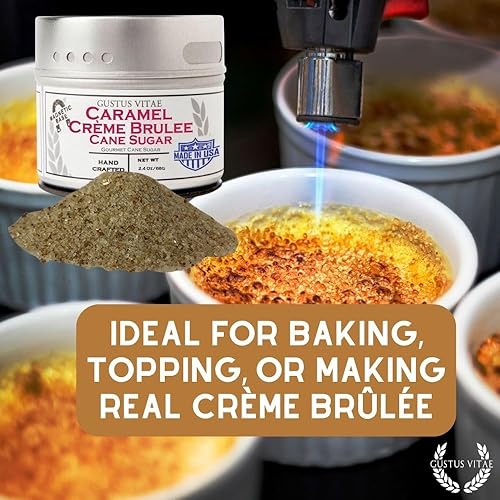 Miniatura 4 de Caramel Crème Brûlée Cane Sugar | Artisanal Infused Sugar | 1:1 Replacement For Plain Sugar | All Natural, Non GMO | Gourmet Sweetener | Handmade in