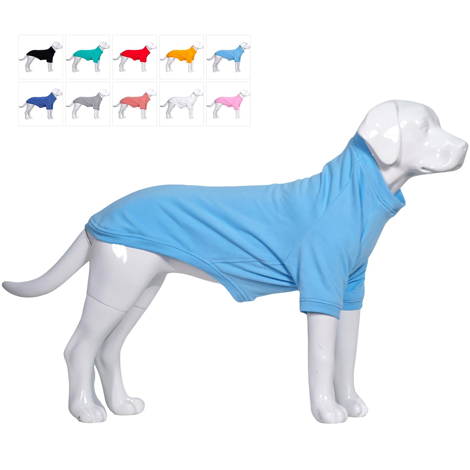 Lovelonglong Dog Pullover Sweatshirt Autumn Winter Cold Weather Dog T-Shirts for Small Medium Large Size Dogs Miniature Schnauzer Shih Tzu Clothes