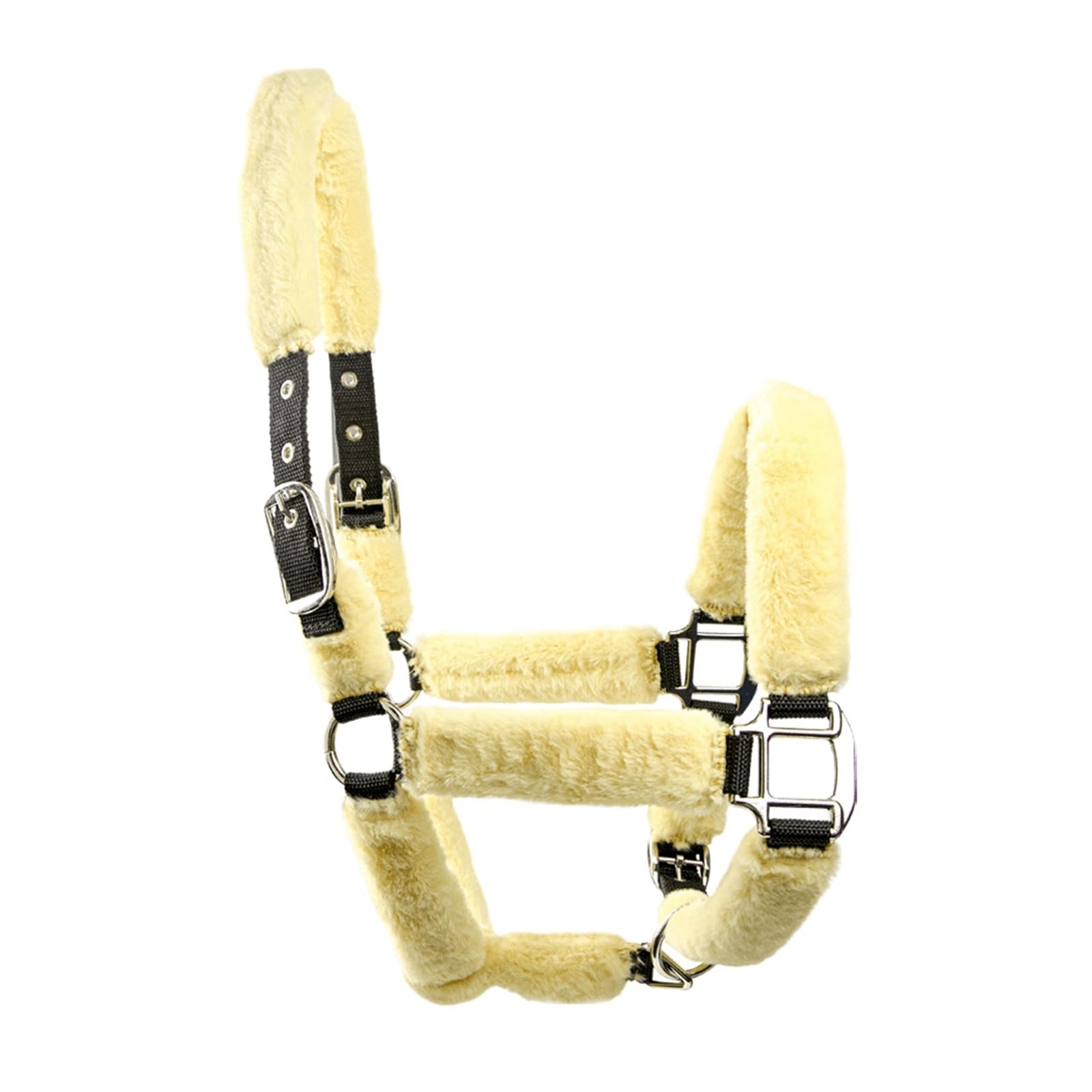 Halfter Für Pferde Reitsport-Halfter-Fleece-Rennhalfter-Pferdeausrüstung(Yellow)