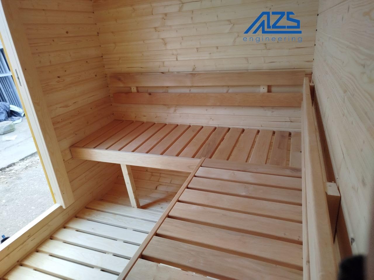 Fasssauna Gartensauna aus Fichtenholz mit Holzofen ETNA – 3-4 Personen