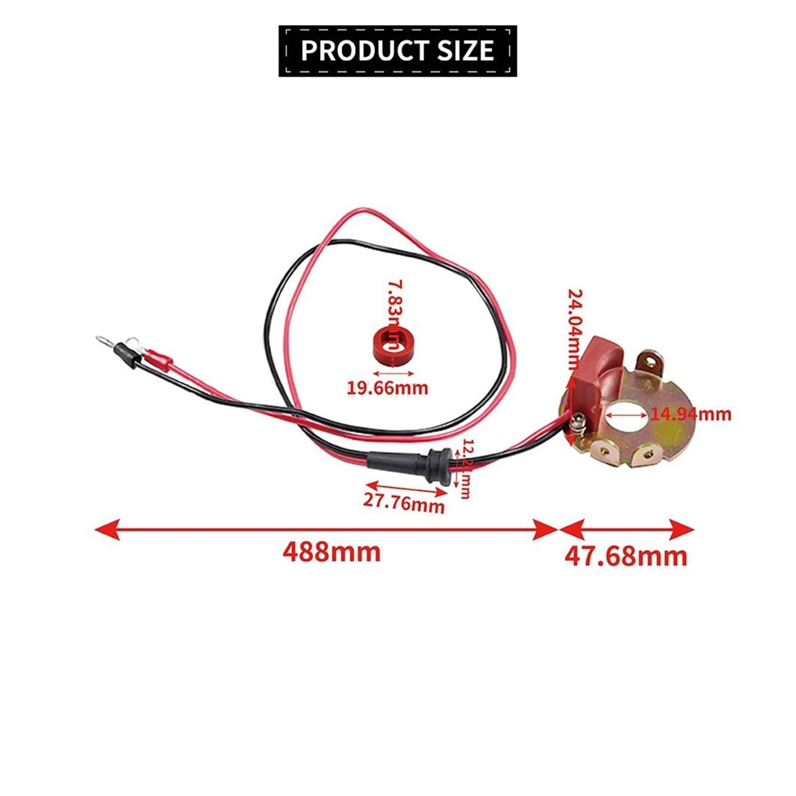 Kit D'allumage Électronique De Voiture, 2 Cylindres, Adapté Pour Fiat 500 126 FSO 126P Distributeur électronique Remplacement