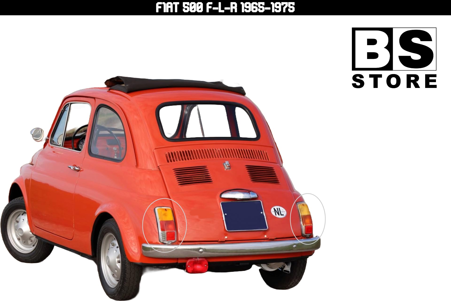 BSSTORE® Set Fanale Posteriore Dx/Sx Per 500 F-L-R 1965-1975