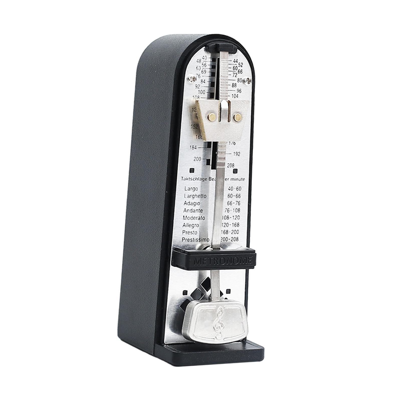 Generic Métronome Mécanique, Métronome Universel, Vitesse Réglable, Pendule Métal Précision Accordeur pour Violon, Violoncelle, Saxophone, Autres Instruments, Noir