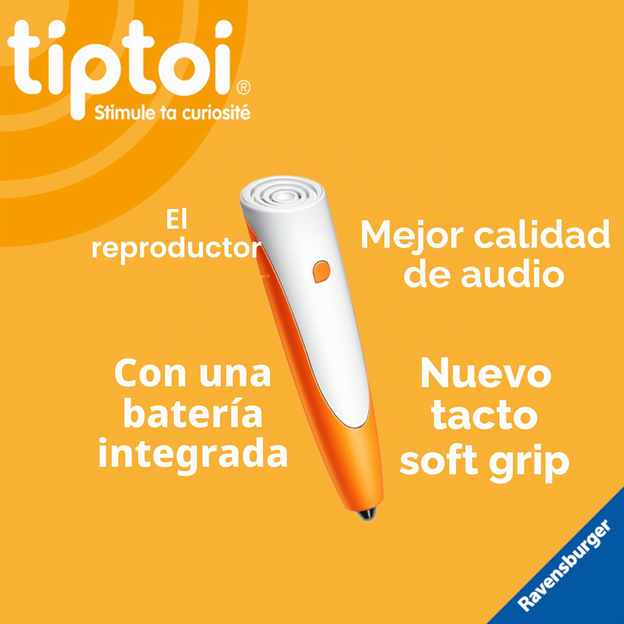 Ravensburger - tiptoi® - Starter Set - Lector + Libro 'My First Atlas' - Juego Educativo electrónico, sin Pantalla - A Partir de 5 años - Versión en francés - 00177