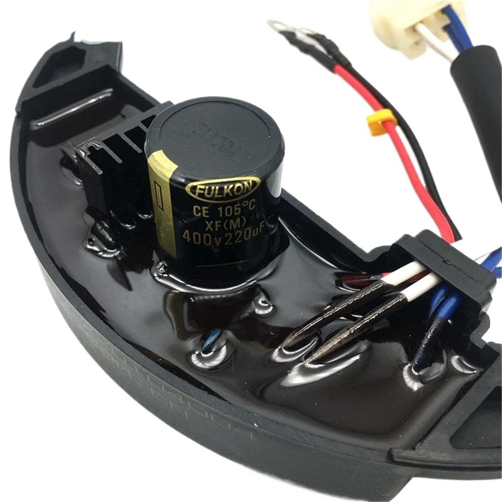Generador de gasolina 7kw, regulador voltaje automático AVR, monofásico, 6 cables, 400V/220UF, GTDK AVR7-1G, 1 Uds