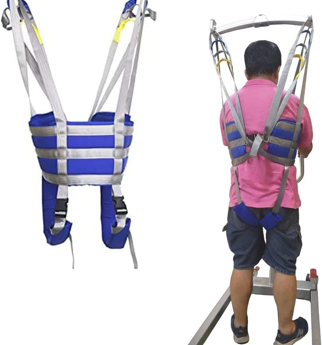 Imbracatura per Sollevatore Disabili Fino A 150 kg, per Bariatrica, Assistenza Infermieristica, Anziani, Disabili Large