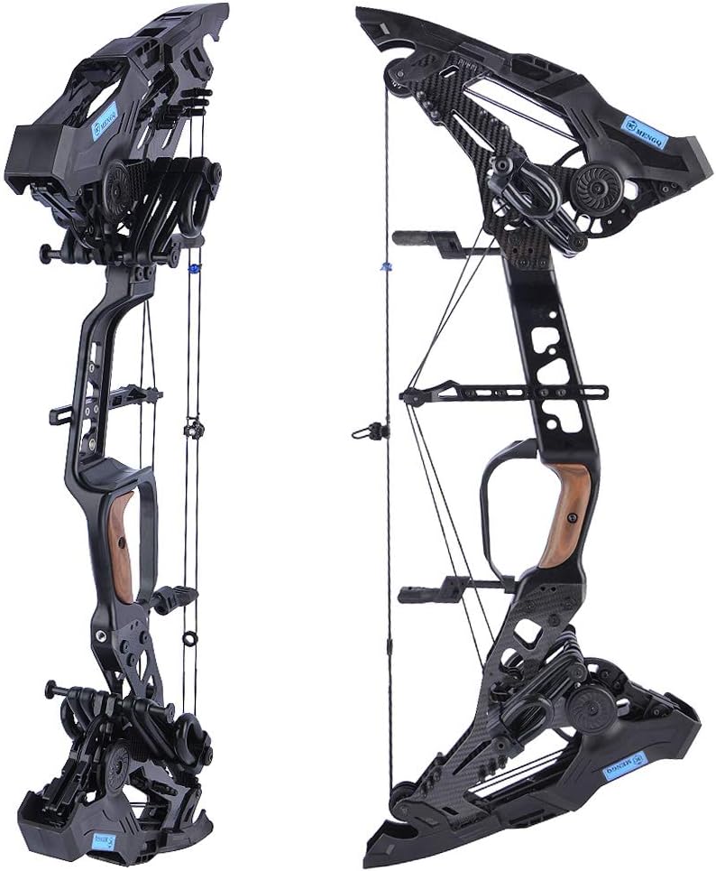 SHARROW Archery Compound Bow Kit Steel Ball Dual-purpose Pulley Compound Bow 21.5-60lbs, Bow and Arrow Set for Adults Outdoor Bow Hunting