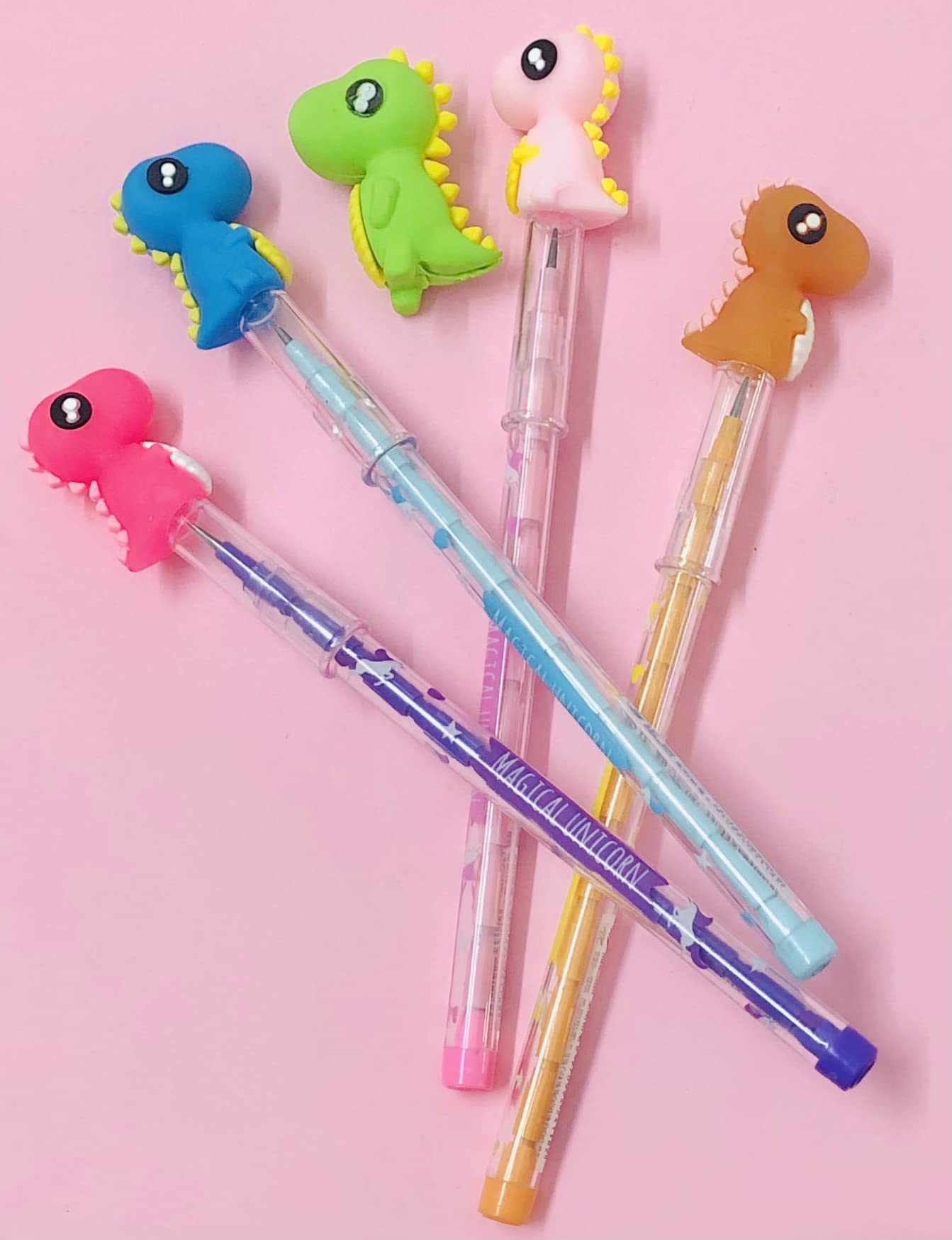 Le Delite kids stylish school stationary combo/dinosaurs theme school supply set/dino shaped pen, cartoon dino pencils, space dino eraser (multicolor) (4pencils+1eraser) (B09VG2PGP9) Amazon Price History, Amazon Price Tracker